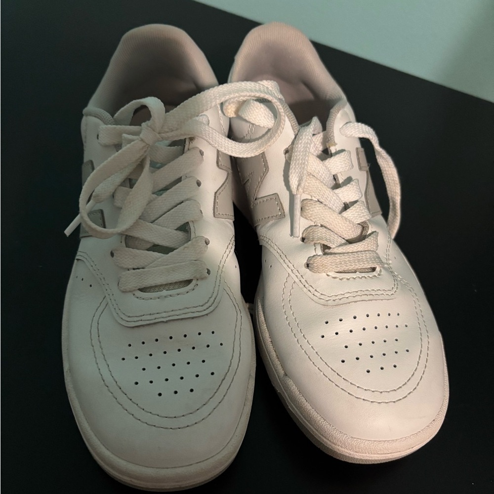 New Balance White and Gray Sneakers